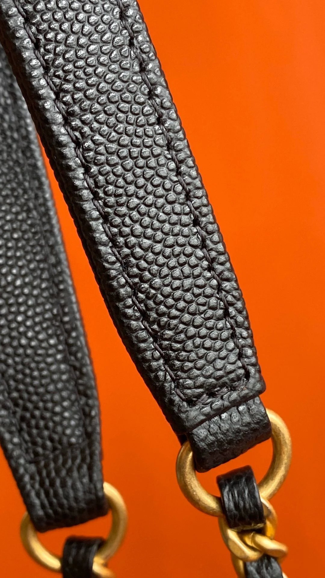 Ch*el flap bag with top handle