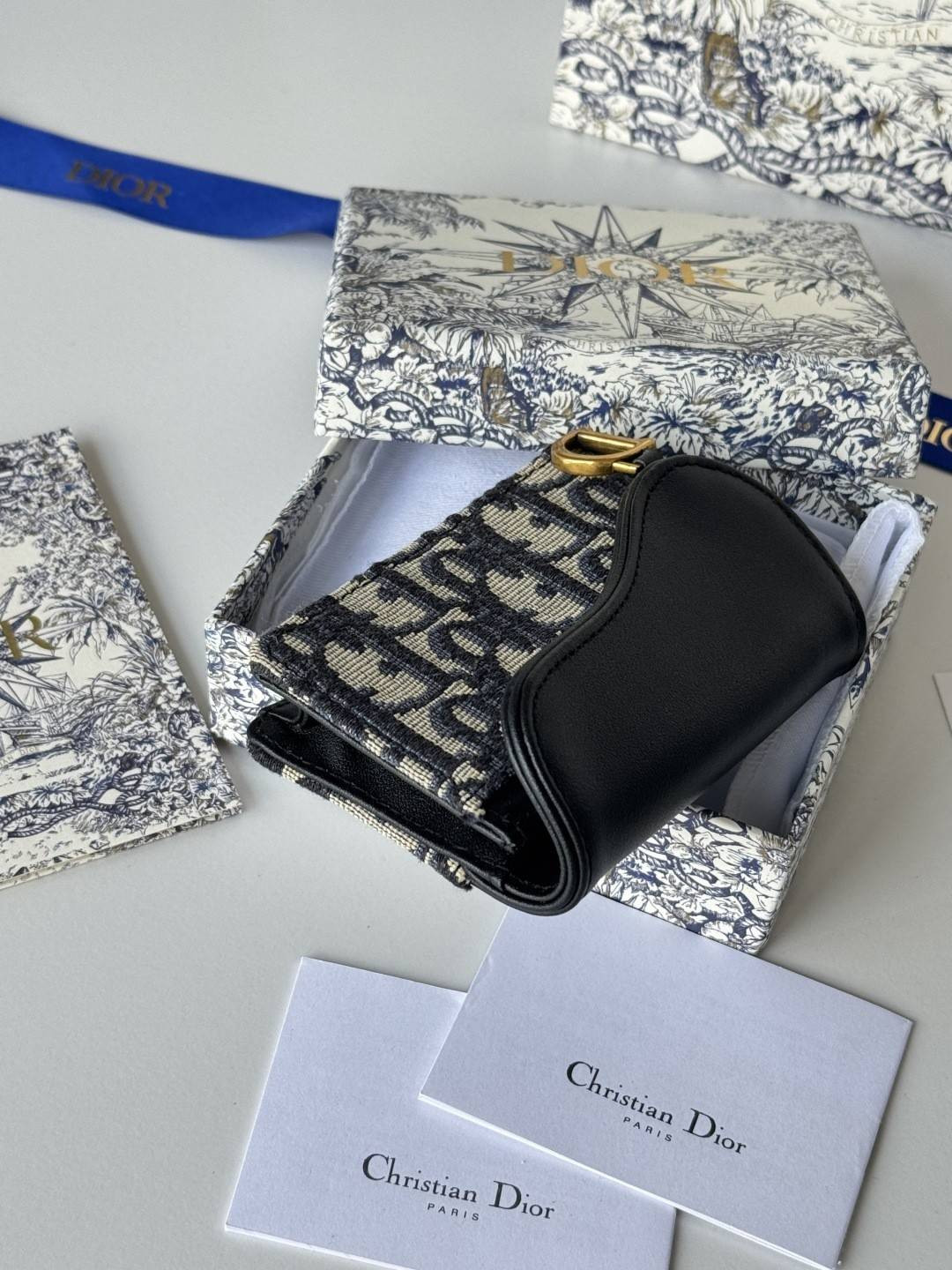 D*or saddle bloom card holder 11x7.5x3cm