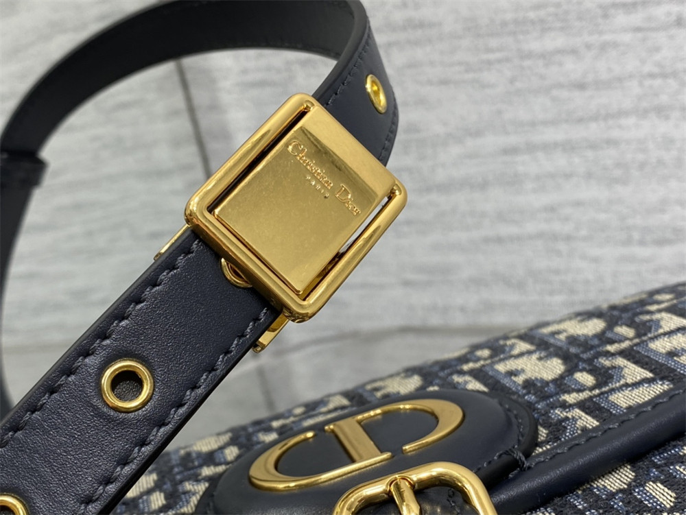 medium D*or bobby bag blue D*or oblique jacquard