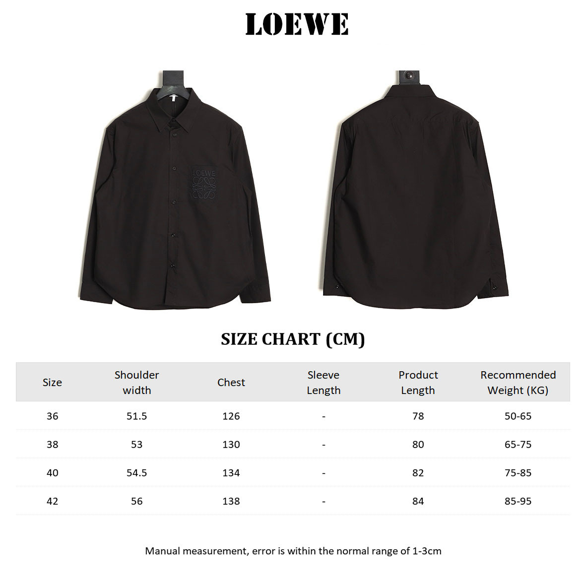 L0ew* 25ss long-sleeved shirts
