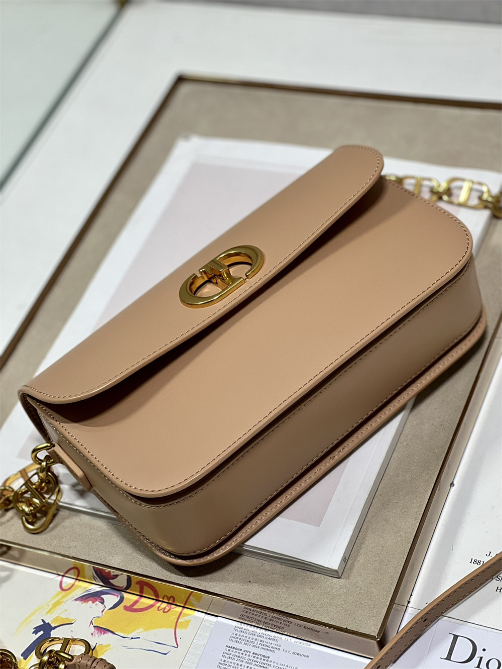 D*or 30 montaigne avenue pink 22.5 x 12.5 x 6.5 cm